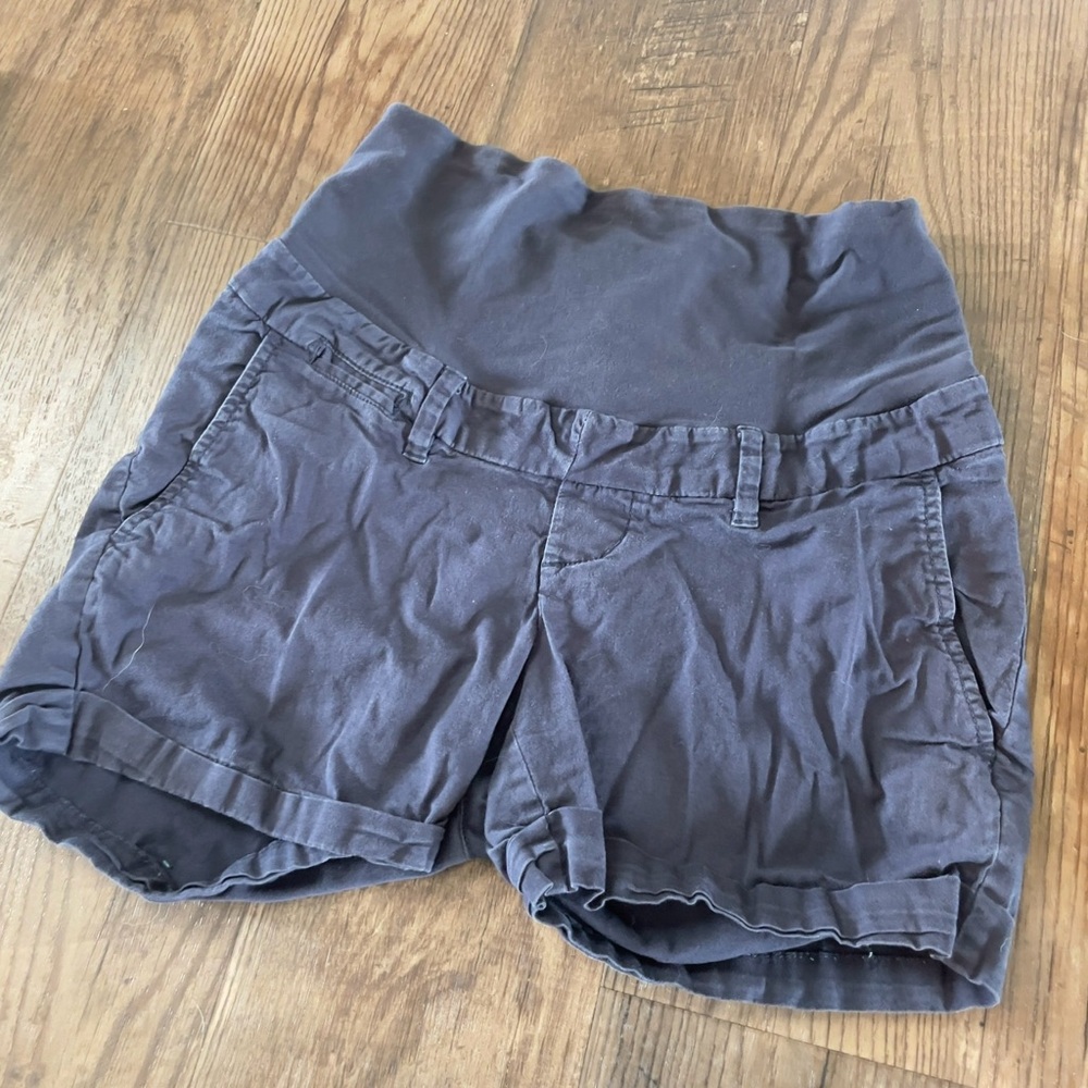 High Waist Women's Charcoal Shorts